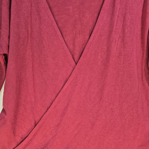 White House Black Market Open Back Top Size Medium Deep Pink Womens - Picture 3 of 11